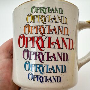 Opryland USA Official Theme Park Souvenir Mug Stein Rainbow Nashville Tennessee